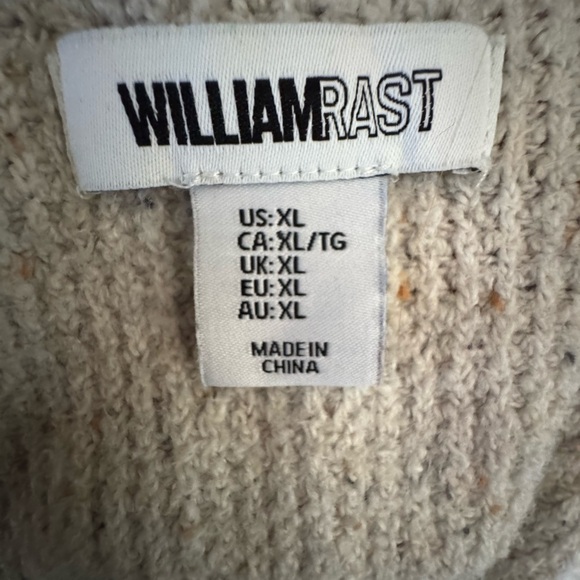 William Rast Light Gray Women's Turtleneck Sweater - Picture 4 of 5